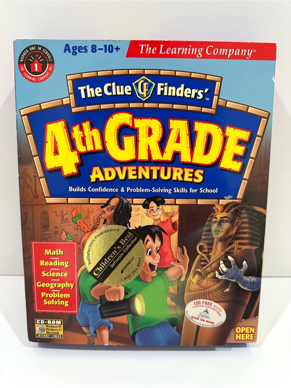 New Sealed Box The Clue Finders 4th Grade Adventures PC/MAC CD-ROM 1999